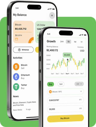 Ample Éparature interface de plateforme de trading avec données de marché en temps réel